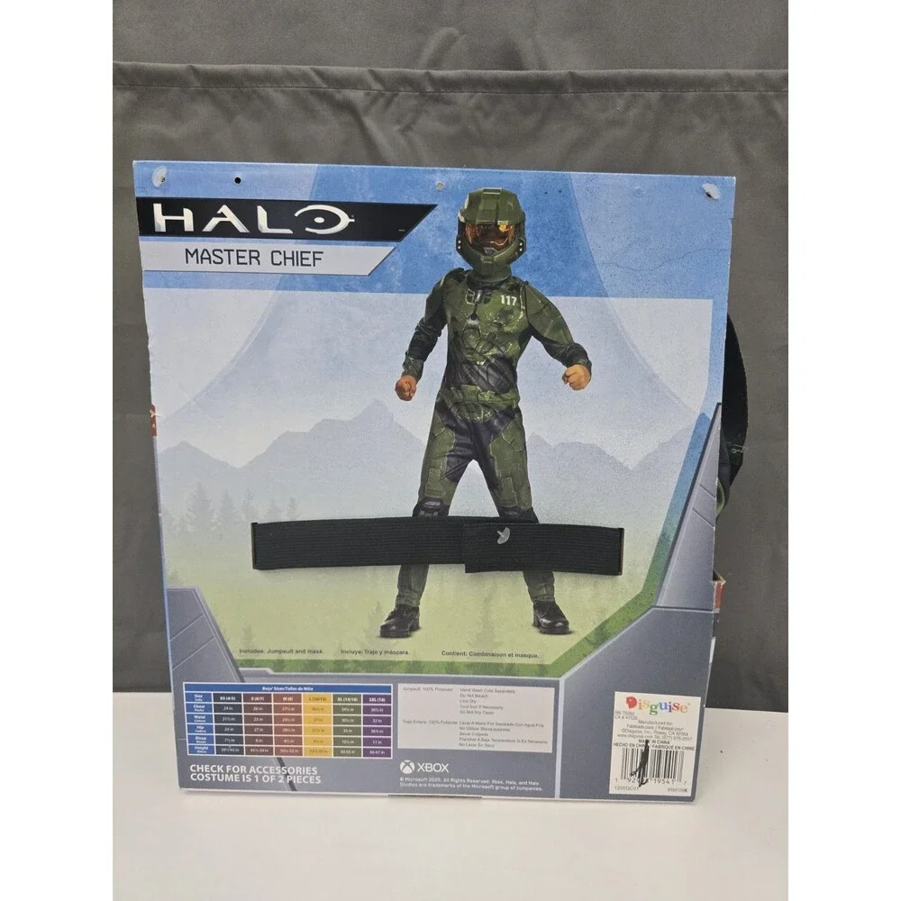 NEW Halo Master Chief Boys' M Medium 8  2-Piece Set Costume